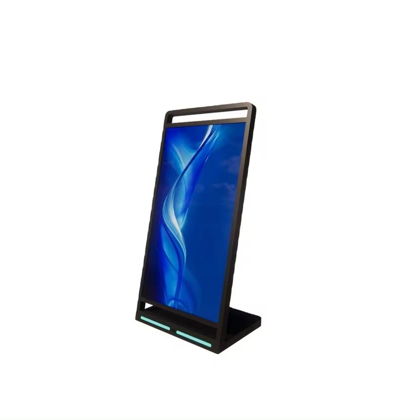 Bigbull 43inch Movable Floor Standing Lcd Interactive 4K Ads Android Indoor Totem with Holder Bracket with Wheel Kiosk